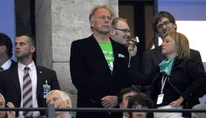 Jürgen Trittin (Bündnis 90/Die Grünen) - Werder Bremen: Im Herzen immer noch Werder-Fan, doch nicht mehr mit demselben Elan wie früher. Jahrelang war er Botschafter von SVW. Mit dem neuen Sponsor "Wiesenhof" verkündete er 2012 seinen Rücktritt.