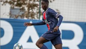 Soumaila Coulibaly im Trikot der U19 von Paris Saint-Germain.