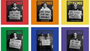 In der neuesten Ausgabe des Fußballmagazins 11Freunde sprachen über 800 Fußballprofis homosexuellen Spielern und Spielerinnen Mut zu, sich zu outen. Mit der Kampagne #Ihrkönntaufunszählen sicherten sie den Spielern und Spielerinnen ihre Solidarität zu.
