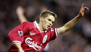 MICHAEL OWEN: Ähnlich wie Gerrard stammte Owen aus der eigenen Jugend. Ehe es ihn 2004 zu Real Madrid zog, knipste er 158-mal für Liverpool. 2004 wurde Owen in die "FIFA-100" aufgenommen.