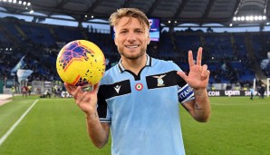 CIRO IMMOBILE - 6 Saisons mit mindestens 20 Toren (Serie A: 2013/14 mit FC Turin, 2016/17, 2017/18, 2019/20, 2020/21 und 2021/22 mit Lazio Rom)