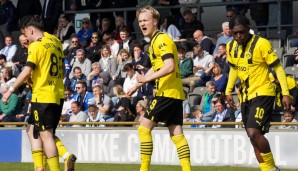 Soll für den Triumph sorgen: Julian Rijkhoff (Mitte) ist einer der Stars der A-Jugend des BVB.