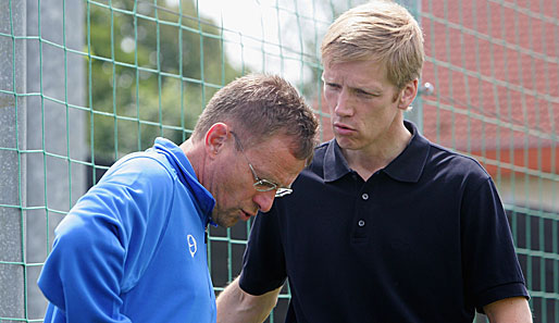 Hoffenheimer Erfolgsgespann: Trainer Ralf Rangnick (l.) und Manager Jan Schindelmeiser