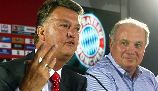 Louis van Gaal (l.) und Uli Hoeneß sind, wenn man dem ersten Eindruck glaubt, auf einer Wellenlänge