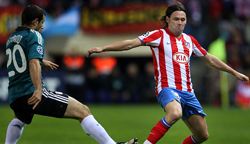 Maniche (r.) spielte bis April 2009 bei Atletico Madrid