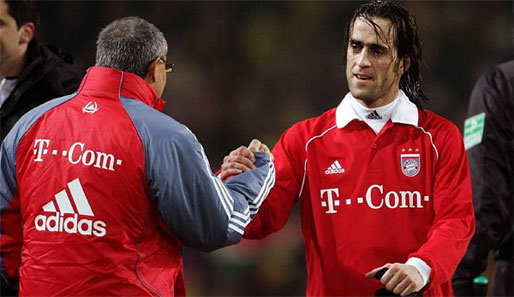Wiedersehen nach der Zeit bei den Bayern: Ali Karimi (r.) und Felix Magath