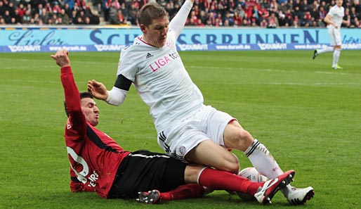 Bastian Schweinsteiger verletzte sich im Training. Sein Einsatz gegen Leverkusen ist fraglich