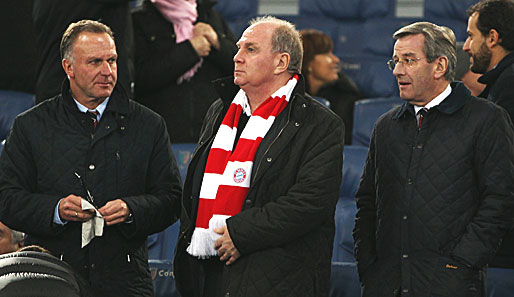 Karl-Heinz Rummenigge (l.) und Karl Hopfner (r.) haben ihre Verträge beim FC Bayern verlängert