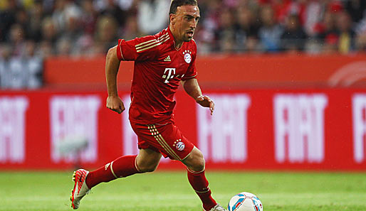 Franck Ribery verletzte sich im Bayern-Training am linken Sprunggelenk