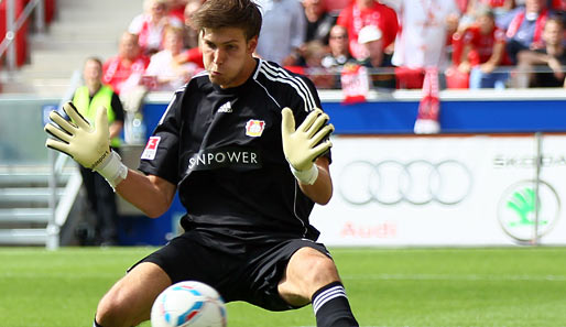 Fabian Giefer verlor mit Bayer Leverkusen zum Saisonstart gegen Mainz 05
