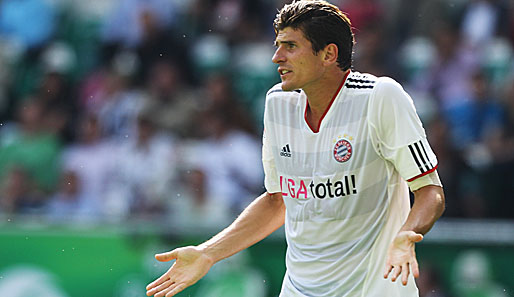 Bayern-Stürmer Mario Gomez bleibt bei seiner aktuellen Torflaute gelassen