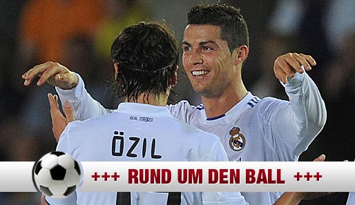 Mesut Özil und Cristiano Ronaldo wurden 2011 spanischer Pokalsieger mit Real Madrid