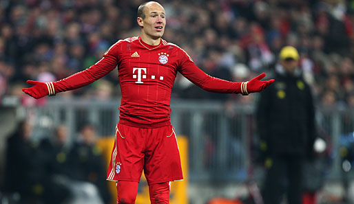Für Arjen Robben lief es gegen Borussia Dortmund nicht rund