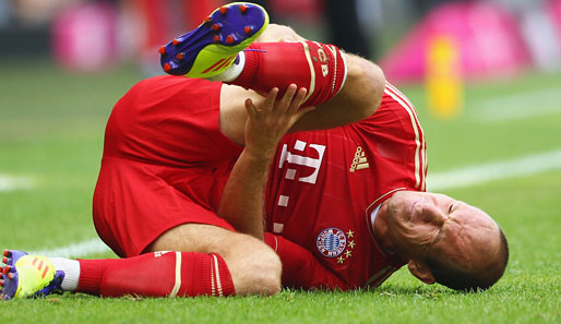 Arjen Robben musste das Training beim FC Bayern abbrechen