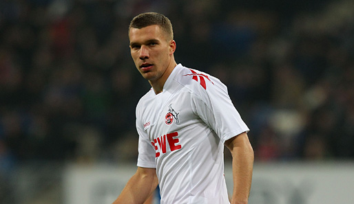 Lukas Podolski musste wegen einer Magendarmgrippe mit dem Training aussetzen