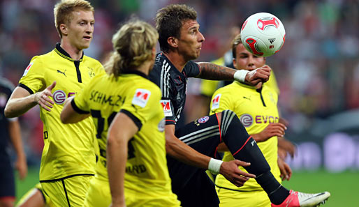 Mario Mandzukic war Bayerns Bester beim 2:1-Sieg im Supercup über Borussia Dortmund