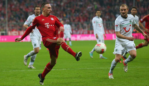 Franck Ribery sprüht diese Saison wieder voller Spielfreude und hat bereits sechs Tore vorbereitet