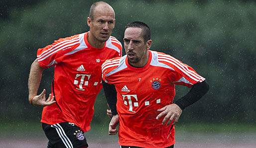 Arjen Robben (l.) und Franck Ribery sprechen sich für eine Vertragsverlängerung von Heynckes aus