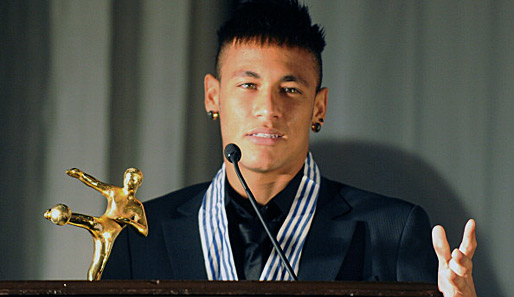 Neymar bei der Auszeichnung zu Südamerikas Fußballer des Jahres 2012