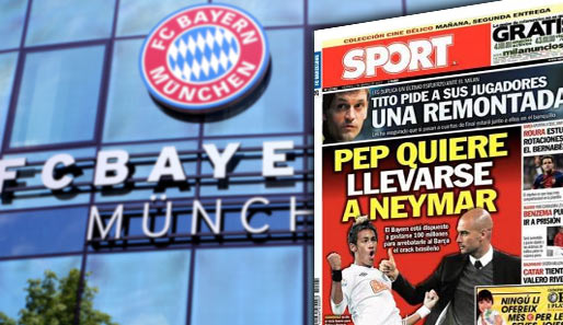 "Pep will sich Neymar schnappen!", titel die spanische Tageszeitung "Sport"