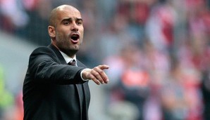 Bayern-Trainer Pep Guardiola rief Robben lautstark vom Elfmeterpunkt zurück