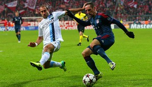 Franck Ribery war bei der Niederlage gegen Manchester City einer der Besten