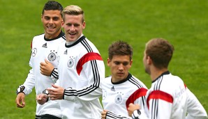 Die DFB-Elf trainerte vor dem Spiel gegen Polen am Millerntor