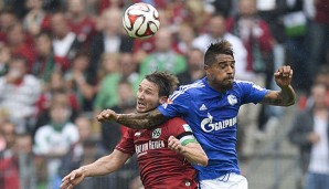 Kevin-Prince Boateng (r.) konnte Schalkes Niederlagen in Dresden und Hannover nicht abwenden
