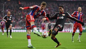 Thomas Müller ist mit der Saison der Münchner sehr zufrieden