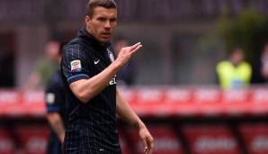 Lukas Podolski ist aktuell nach Mailand ausgeliehen