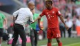 Kingsley Coman feierte gegen den FC Augsburg sein Bundesliga-Debüt