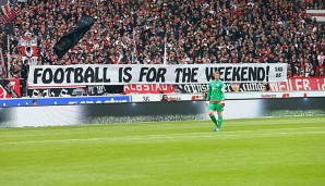 Bereits gegen den FC Bayern protestierten Fans des VfB Stuttgart gegen Montagsspiele