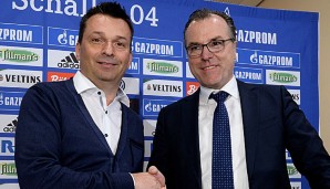 Clemens Tönnies hofft mit Christian Heidel auf eine goldene Zukunft bei Schalke 04