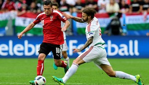 Zlatko Junuzovic verletzte sich gleich in der ersten EM-Partie gegen Ungarn