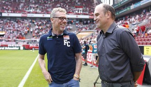 Jörg Schmadtke und Peter Stöger haben gut lachen