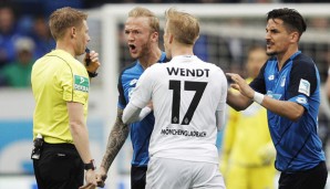 Alle Hände voll zu tun: Dingert bei Gladbach gegen Hoffenheim