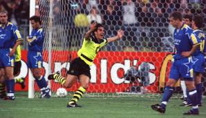 Karl-Heinz Riedle (* 16.09.1965) - im Verein von 1993 bis 1997 - 87 Spiele, 24 Tore - Unsterblich in nur fünf Minuten! Schenkte Juve im CL-Finale 1997 zwei Dinger ein.