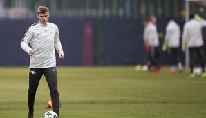 Timo Werner im Mannschaftstraining von RB Leipzig