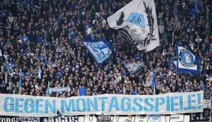 Hannover gegen Schalke: Auch die Schalker Fans zeigten schon im April 2016 ihre ablehnende Haltung.