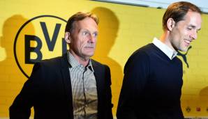 Hans-Joachim Watzke (l.) zusammen mit dem früheren BVB-Trainer Thomas Tuchel.