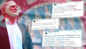 Der Bayern-Präsident steht Jörg Wontorra bei Sky Rede und Antwort. Was der 66-Jährige an Meinungen und Ansichten preisgibt, spaltet Zuseher und -hörer. Das sind die Twitter-Reaktionen.