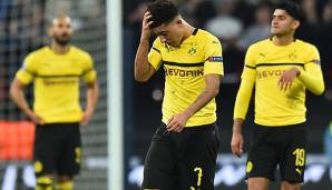 Jadon Sancho und Borussia Dortmund droht das Aus in der Champions League.