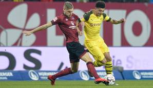 Jadon Sancho: Ging immer wieder ins Dribbling, hatte jedoch auch viele Unzulänglichkeiten in seinem Spiel. Im Fortlauf der Partie immer besser. Bei den wenigen gefährlichen Momenten hatte er zumeist seine Füße im Spiel. Note 3,5.