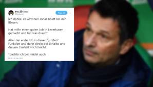 Aber zurück in die Realität. Jonas Boldt, der ehemalige Manager von Bayer 04 Leverkusen, gilt tatsächlich als heißer Kandidat auf Schalke. Sollte er es werden, dürfte das kein leichter Job werden.