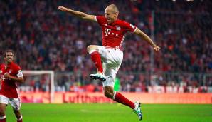 Platz 7 - Arjen Robben: 98 Tore in 198 Spielen für Bayern München.