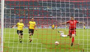 Saison 2015/16 – 8. Spieltag: Im nächsten Ligaspiel nahm Bayern Rache – und Lewy baute seine Torserie gegen seinen Ex-Klub aus. Diesmal traf er beim 5:1-Sieg gleich doppelt und harmonierte im Angriff mit Costa und Götze.