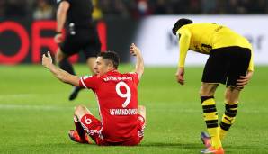 Saison 2016/17 – 11. Spieltag: Auch in der Liga blieb Lewandowski trotz fünf Torschüssen ohne Treffer – wie seine Mannschaft. Bayern verlor das Hinspiel mit 0:1. Lewandowski agierte äußerts glücklos.