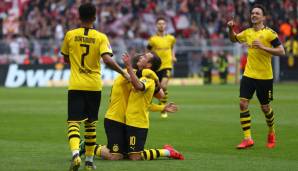 Mario Götze (M.) und Thomas Delaney (r.) trafen für Borussia Dortmund.
