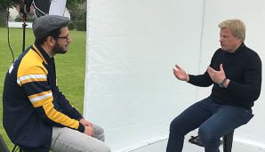 Mario Rieker (Bild) und Martin Volkmar trafen Oliver Kahn zum Interview.