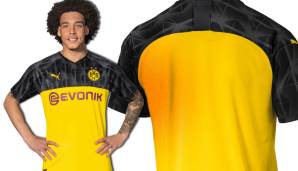 Der BVB hat sein Turniertrikot präsentiert, also das Hemdchen für die Champions League: Axel Witsel steht das mit Sternen verzierte Leibchen ganz gut.
